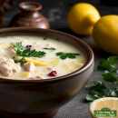 Griechische Zitronensuppe mit Hähnchen