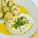 Kartoffeln mit Kräuterquark und Leinöl