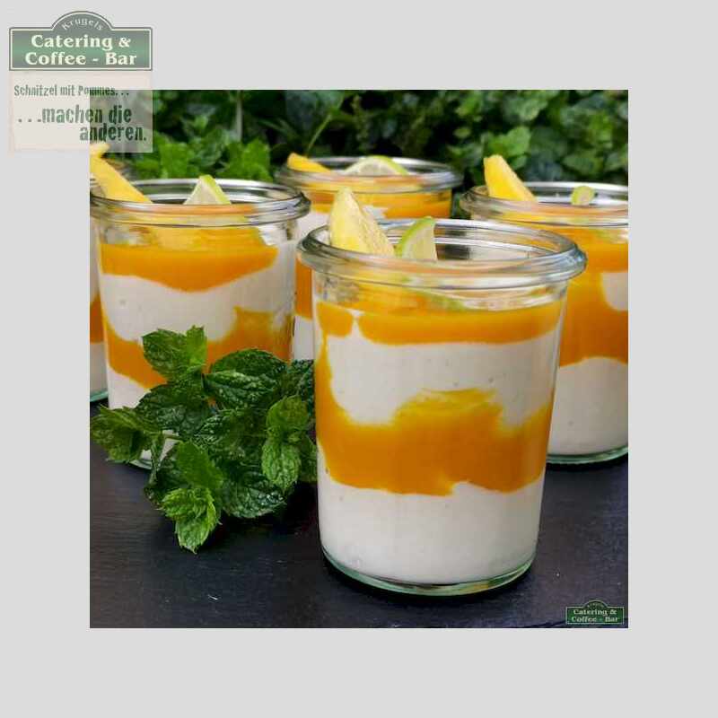 Exotisches Mango-Joghurt-Dessert